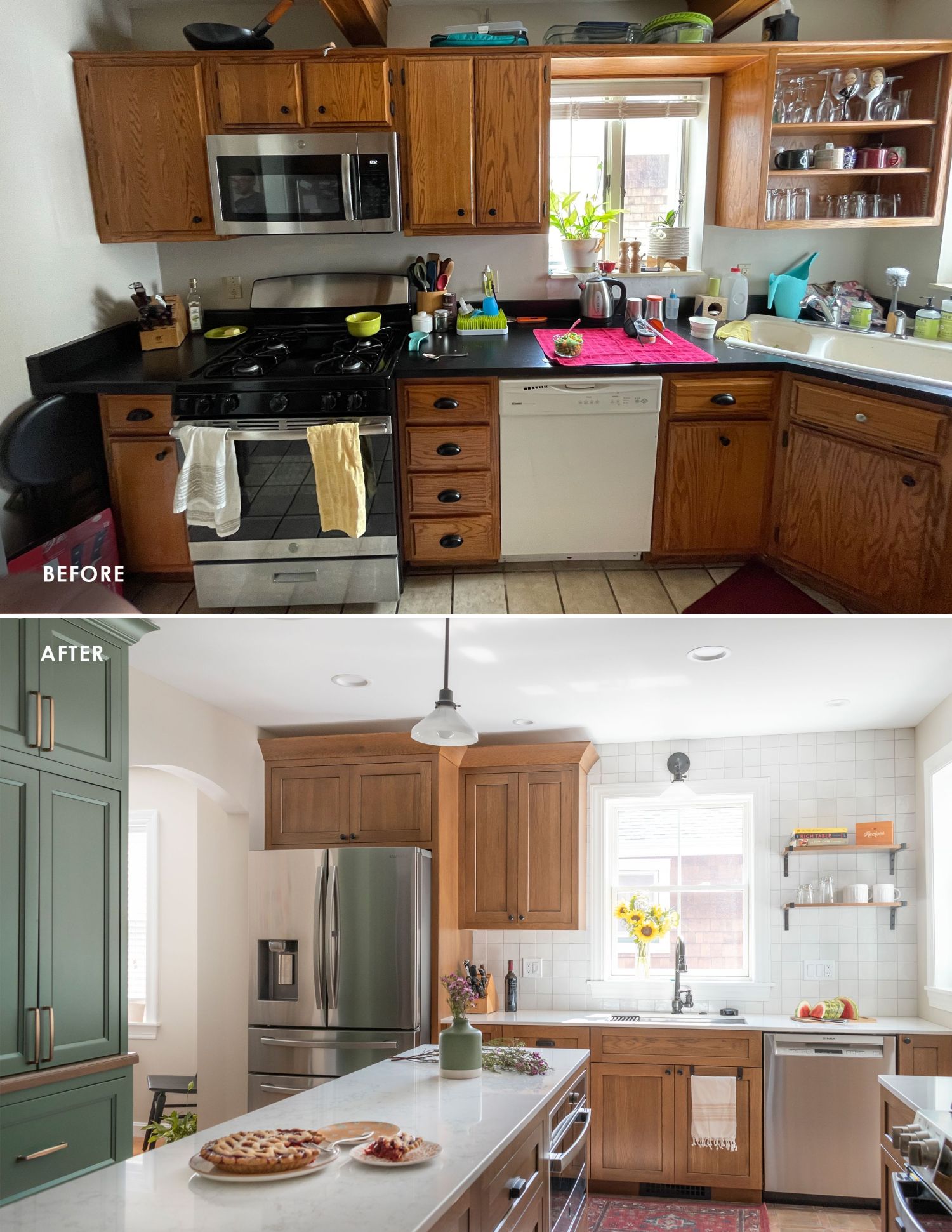 Kitchen - Before and After
