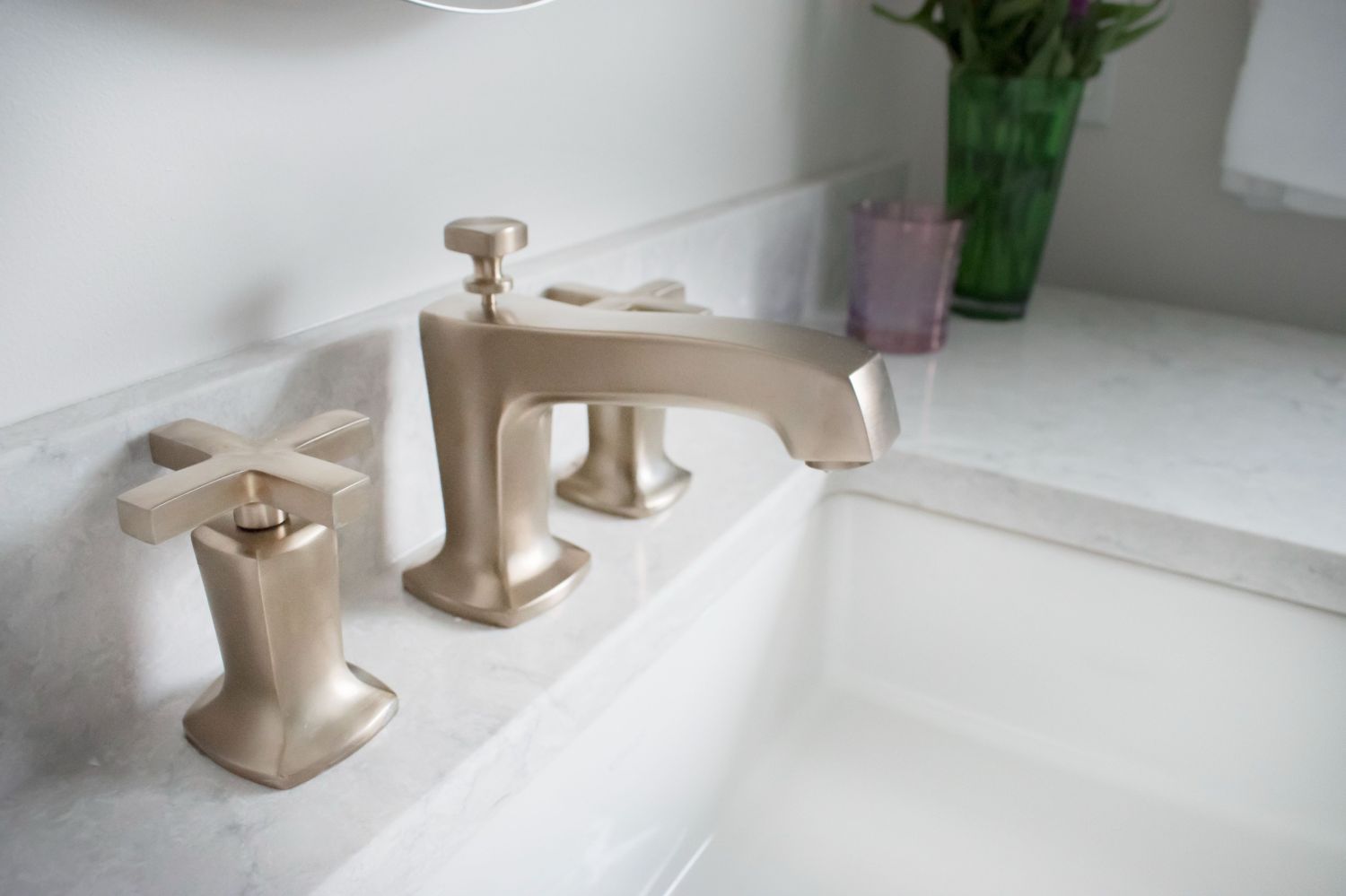 Kohler Marguax lavatory faucet with cross handles