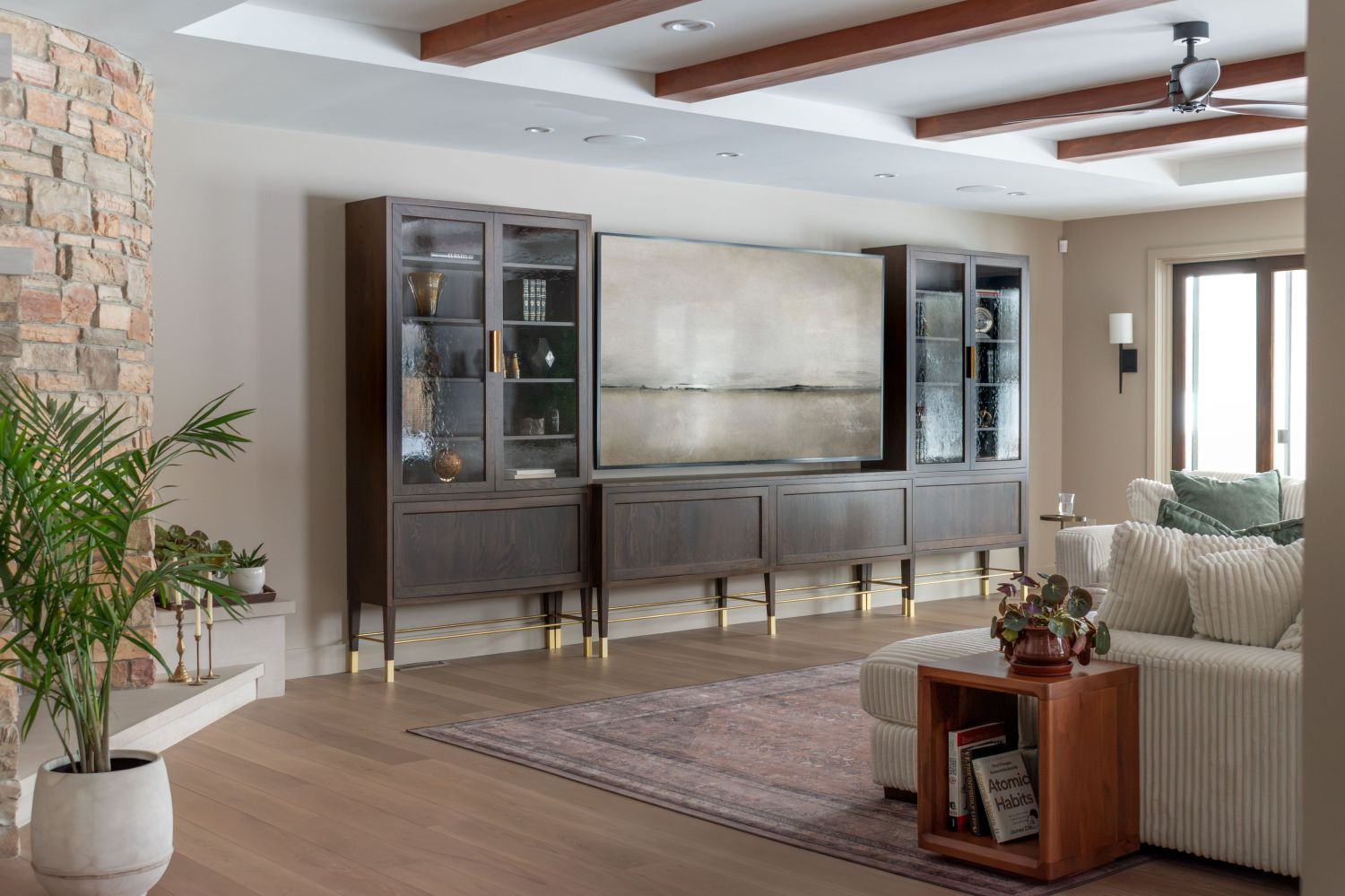 custom entertainment center plato woodworks Carlisle wood flooring