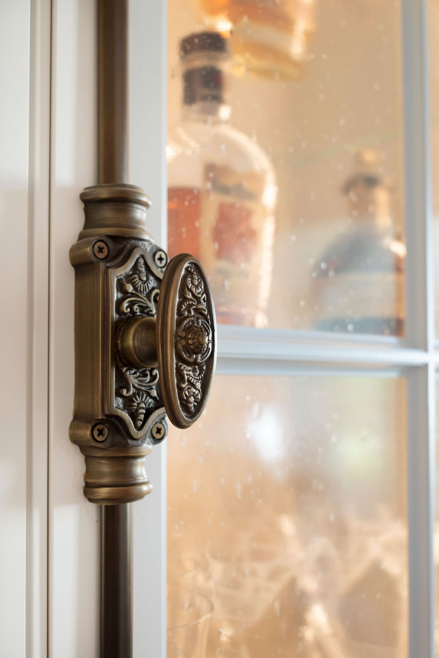 Cremone bold on kitchen door