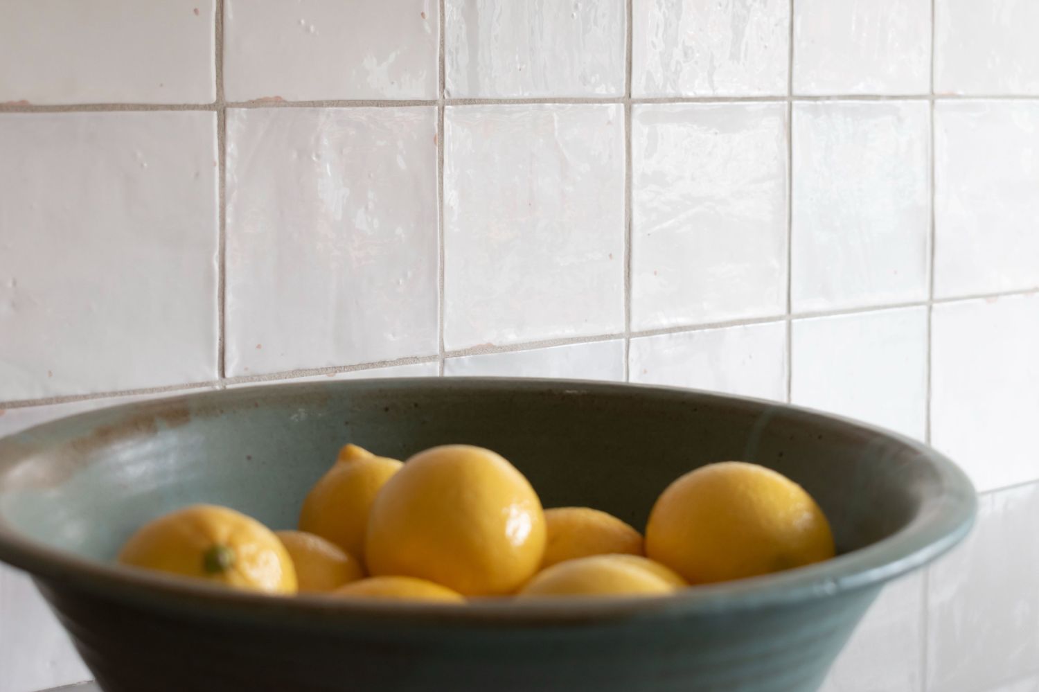 wow tile on backsplash in bright kitchen