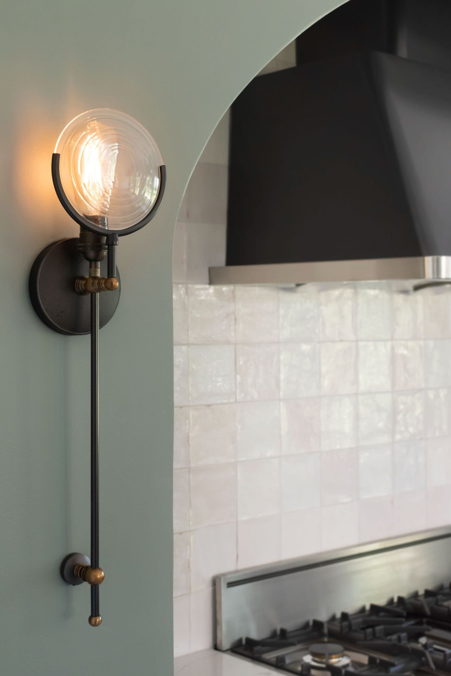 wall sconce in kitchen