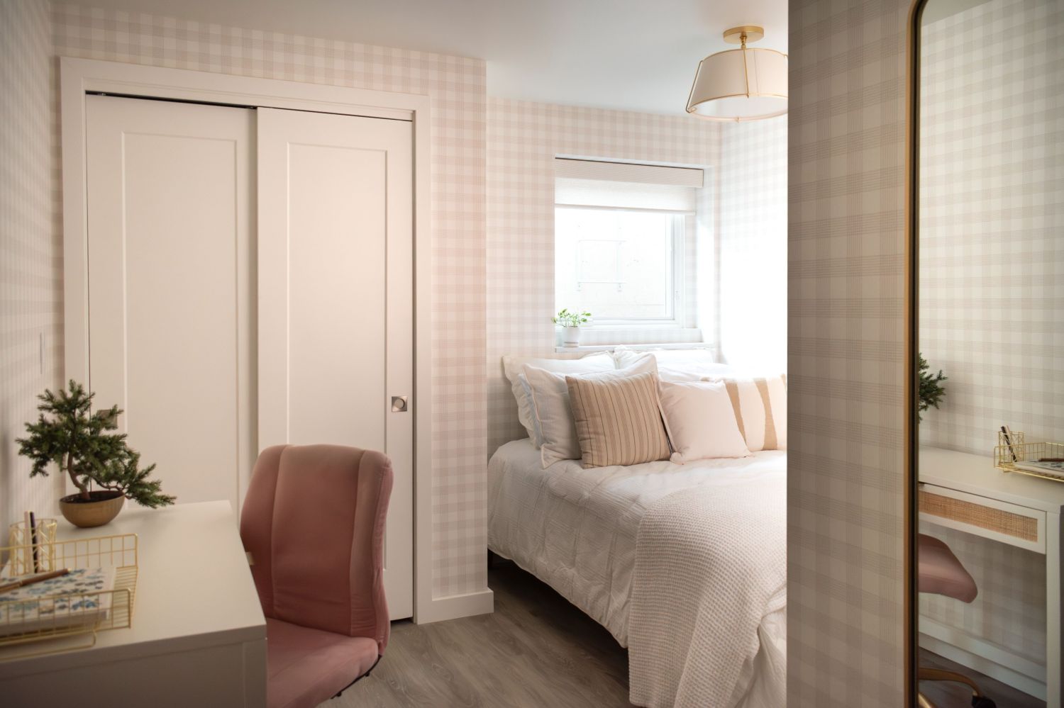 guest bedroom in basement