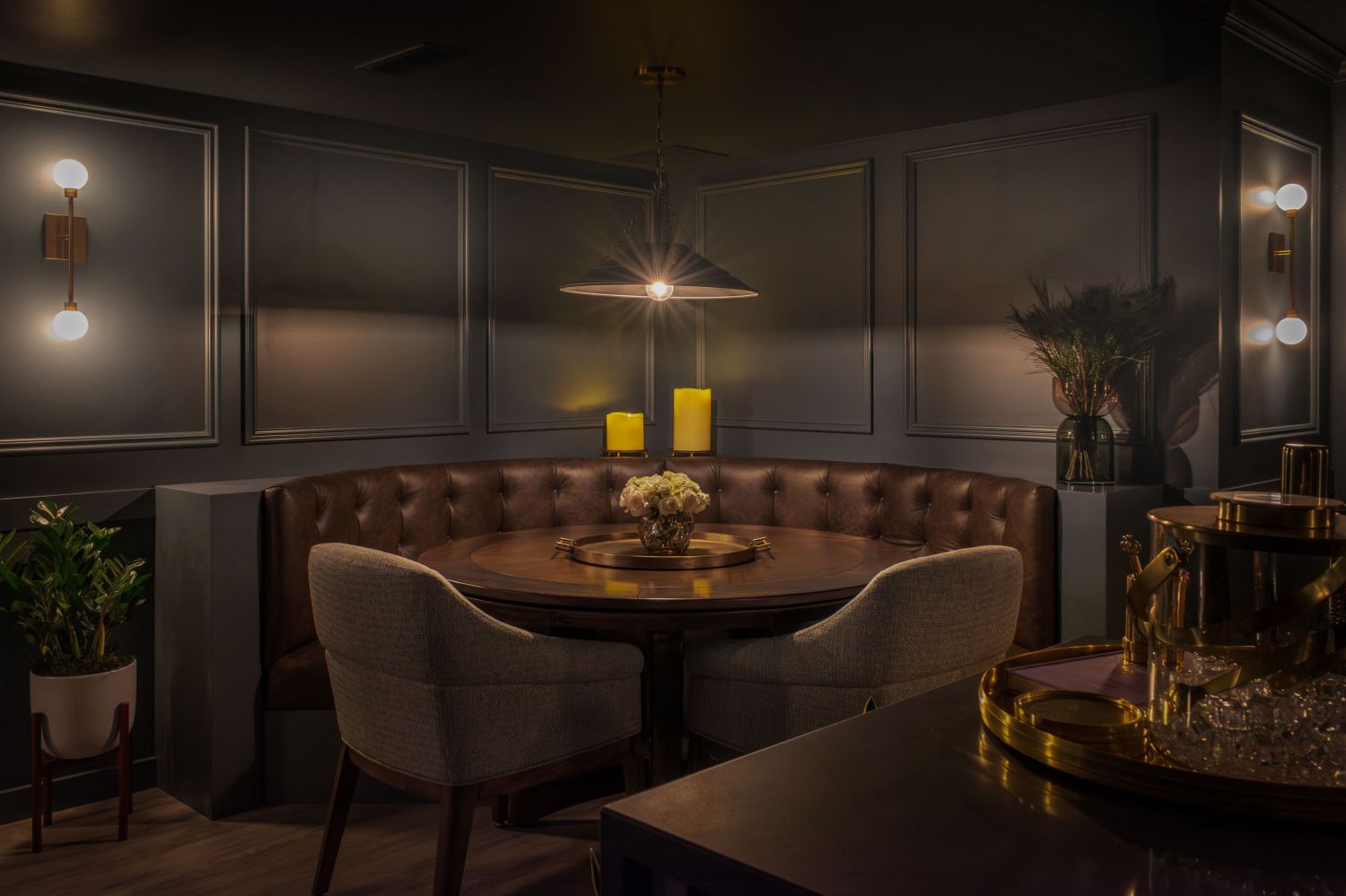 Family Game Night in a Renovated Basement