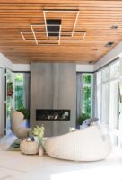 Flexible Interior Design - Sunroom doubles as yoga space